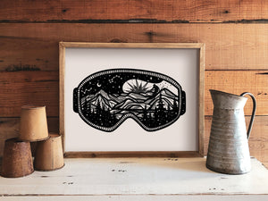 Goggles Print - Mountain Mornings - Prints