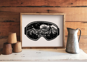 Goggles Print - Mountain Mornings - Prints