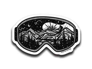 Goggles Sticker - Mountain Mornings - Sticker