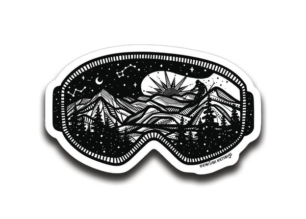 Goggles Sticker - Mountain Mornings - Sticker