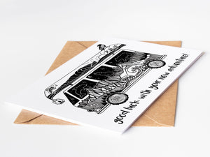 Good Luck with your New Adventure, Greeting Card - Mountain Mornings - Greeting Card