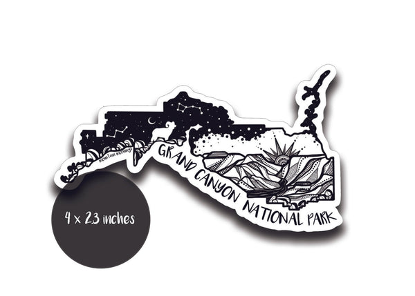 Grand Canyon National Park Sticker - Mountain Mornings - Sticker