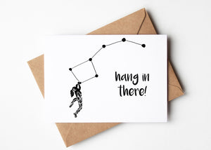 Hang in There, Greeting Card - Mountain Mornings - Greeting Card