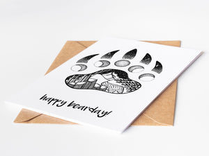 Happy Bearday; Greeting Card - Mountain Mornings - Greeting Card