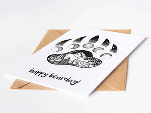 Happy Bearday; Greeting Card - Mountain Mornings - Greeting Card