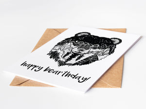 Happy Bearthday!, Greeting Card - Mountain Mornings - Greeting Card