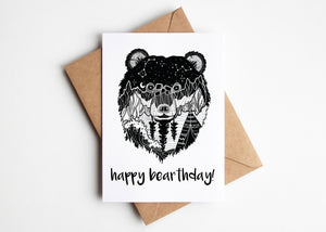 Happy Bearthday!, Greeting Card - Mountain Mornings - Greeting Card