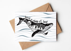 Have a Whale of Time, Greeting Card - Mountain Mornings - Greeting Card