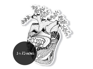 Heart Sticker - Mountain Mornings - Sticker