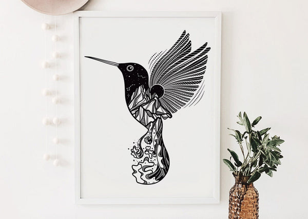Hummingbird Print - Mountain Mornings - Prints