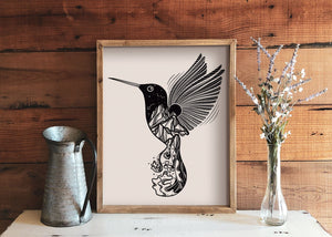 Hummingbird Print - Mountain Mornings - Prints