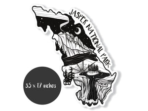 Jasper National Park Sticker - Mountain Mornings - Sticker