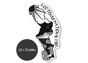 Kootenay National Park Sticker - Mountain Mornings - Sticker