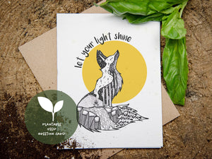 Let Your Light Shine, Plantable Seed Greeting Card - Mountain Mornings - Plantable Greeting Cards