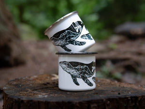 Little Whale, Camping Mug - Mountain Mornings - Camping Mug