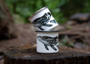 Little Whale, Camping Mug - Mountain Mornings - Camping Mug