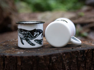 Little Whale, Camping Mug - Mountain Mornings - Camping Mug