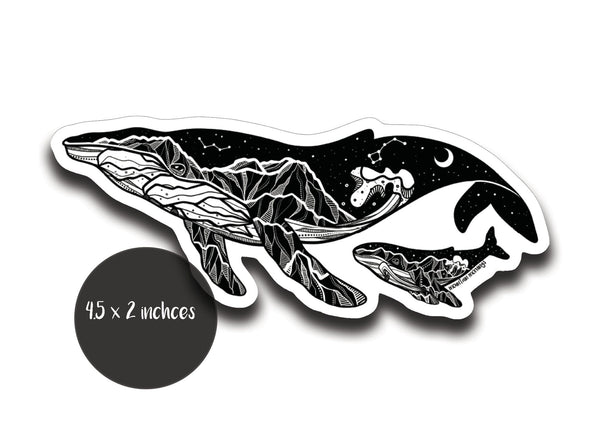 Little Whale Sticker - Mountain Mornings - Sticker