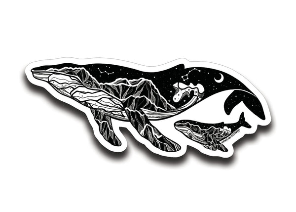 Little Whale Sticker - Mountain Mornings - Sticker