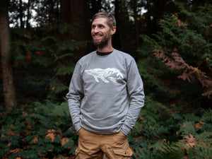 Little Whale Unisex Crew, Grey - Mountain Mornings - Crew