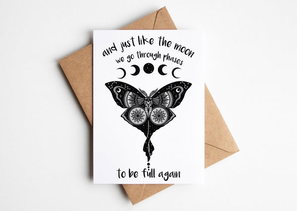 Luna Moth, Greeting Card - Mountain Mornings - Greeting Card