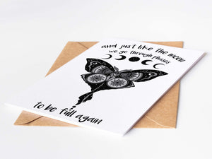 Luna Moth, Greeting Card - Mountain Mornings - Greeting Card