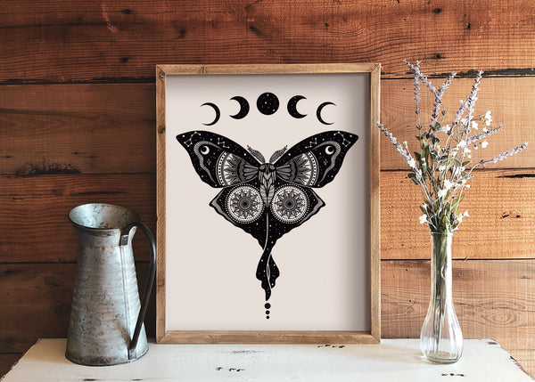 Luna Moth Print - Mountain Mornings - Prints
