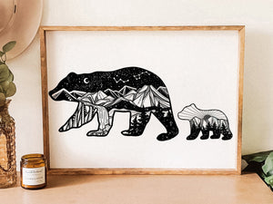 Mama Bear Print - Mountain Mornings - Prints