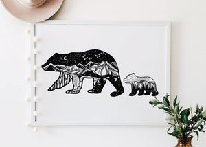 Mama Bear Print - Mountain Mornings - Prints