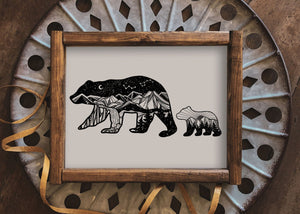 Mama Bear Print - Mountain Mornings - Prints