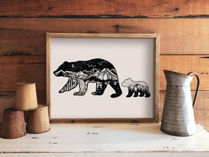 Mama Bear Print - Mountain Mornings - Prints