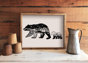 Mama Bear Print - Mountain Mornings - Prints