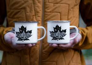 Maple Leaf, Camping Mug - Mountain Mornings - Camping Mug