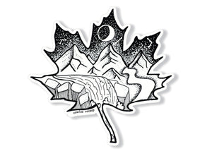 Maple Leaf Sticker Light - Mountain Mornings - Sticker