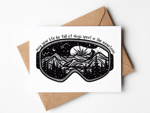 May Your Life Be Full of Days Spent in the Mountains; Greeting Card - Mountain Mornings - Greeting Card