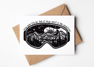 May Your Life Be Full of Days Spent in the Mountains; Greeting Card - Mountain Mornings - Greeting Card