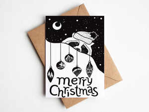 Merry Christmas, Greeting Card - Mountain Mornings - Greeting Card