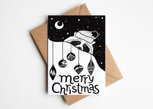 Merry Christmas, Greeting Card - Mountain Mornings - Greeting Card