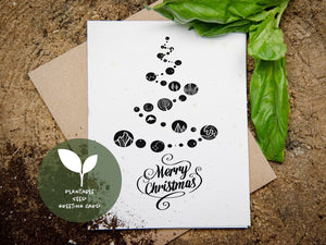 Merry Christmas, Plantable Seed Greeting Card - Mountain Mornings - Plantable Greeting Cards