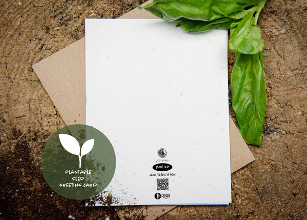 Merry Christmas, Plantable Seed Greeting Card - Mountain Mornings - Plantable Greeting Cards