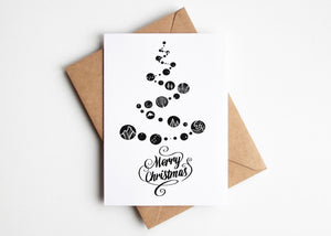 Merry Christmas Tree, Greeting Card - Mountain Mornings - Greeting Card
