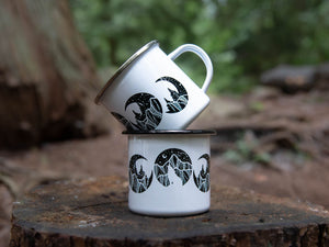 Moon Phase, Camping Mug - Mountain Mornings - Camping Mug