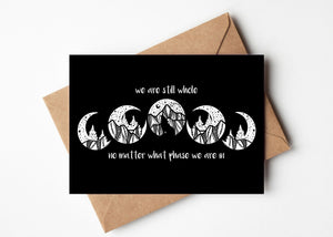 Moon Phase, Greeting Card - Mountain Mornings - Greeting Card