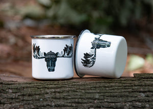 Moose, Camping Mug - Mountain Mornings - Camping Mug