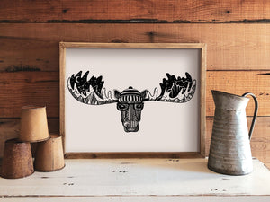 Moose Print - Mountain Mornings - Prints