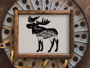Moose Print - Mountain Mornings - Prints
