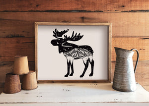 Moose Print - Mountain Mornings - Prints
