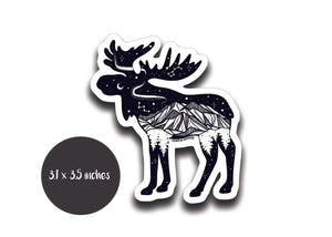 Moose Sticker - Mountain Mornings - Sticker