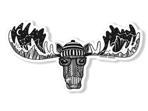 Moose Sticker - Mountain Mornings - Sticker