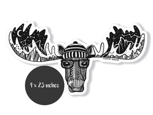 Moose Sticker - Mountain Mornings - Sticker